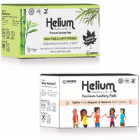 Chesta Formulation Helium Bamboo+Organic Soft Cotton 48 Sanitary Pad For Women|Bamboo Pads 24 Regular+Organic Pads 24 Heavy Flow|Pure Cotton,Full-Day&Full-Night,High Absorbent,Heavy Flow,Extra Long