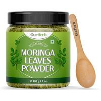 Ourherb Organic Moringa Powder 200G | 100% Pure Moringa Leaf Powder | Ayurvedic Superfood Helps In Immunity, Energy, Weight Loss, Skin & Hair | Non-Gmo, No Preservatives