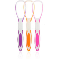 Deriz Pack Of 3 Tongur Cleaner Plastic Premium Tongue Cleaner For Fights Bad Breath Oral Health Care Tool, Easy To Use For Adults And Kidstravel Friendly