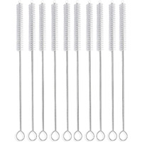 Fancyku Long Straw Brush, Nylon Pipe Tube Cleaner 8-Ihch X 2/5-Inch (Pack Of 10 Straw Cleaner)