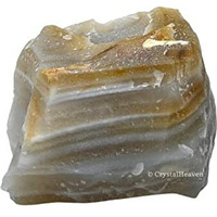 Crystal Heaven Certified Lace Agate Crystal Healing Rough Stone, Natural Raw Crystals For Manifestation, Meditation And Reiki Healing (2 Pieces)