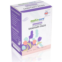 Mahinsure Bamboo Sanitary Pad | Skin-Friendly | Biodegradable | With Disposal Cover | Xxl | Pack Of 12