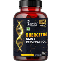 Humming Herbs Quercetin Supplement - Nmn Plus Resveratrol Extract - 90 Capsules