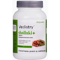 Charak Vedistry Shallaki+ Tablets Joint & Bone Health Supplement | For Joint Pain, Stiffness & Arthritis For Men & Women - 60 Tablets (Pack Of 1)