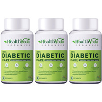 Health Veda Organics Private Limited Diabetic Care Supplements With Karela, Gudmar, Jamun I 180 Veg Tablets (Pack Of 3)