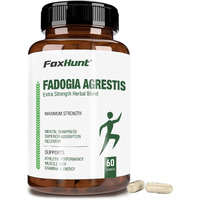 Fox Hunt Fadogia Agrestis 600Mg 1200Mg Per Serving Powerful Extract To Support Athletic Performance, Maximum Strength Men,S Health Supplement For Muscle Growth 60 Capsules (Pack Of 1)