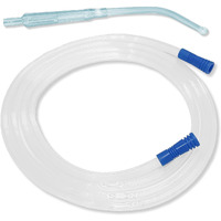 Otica Yankauer Suction Set | 2.5M Long Suction Tube With Yankauer Handle | Sterile - Eo (Yankauer Handle Crown Tip., 10), White