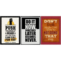 Printelligent Quote And Motivational Poster Set Of 3 Size (45 Cm X 30 Cm) D8 (H)