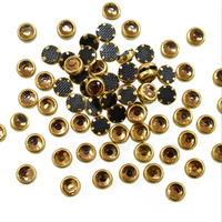 Embroiderymaterial Kundan Stones, Round Shape, 4Mm, 500 Pieces, Multicolor, For Jewellery Making, Craft, Embroidery Work