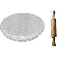 Vinayak Crafters Polpat-Roti Roller/Chakla-Belan/Rolling Pin, 22 Cms Diameter
