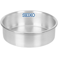Seiko Premium 6-Inch Round Aluminum Cake Tin  Heavy-Duty, 2-Inch Deep Silver Baking Pan For Even Heat, Warp-Resistant & Non-Reactive Surface, Ideal For Cakes, Cheesecakes & Gourmet Desserts