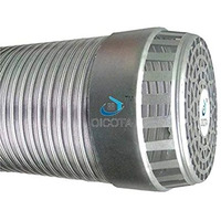 Oicota Chimney Exhaust Pipe Expended Upto 10 Ft (4 In Pipe With Cowl Cover)