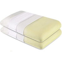 The White Willow Memory Foam Pillow Set Of 2 For Neck & Shoulder Pain-Cervical Pillow For Sleeping-Orthopedic Bed Pillow For Back, Side & Stomach Sleepers-Thick-Medium Firm-Xl King Size-5" H-Blue