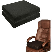 The White Willow Chair Cushion Pad-Set Of 2 Seat Cushion For Chair-Hr & Memory Foam Car Seat Cushion-Tailbone, Hip & Back Pain Relief Sitting Pillow-Floor & Office Chair Cushion-(16" Lx16 Wx3 H)