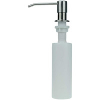 Amicicare Kitchen Sink Soap Dispenser Top Refill Built-In Countertop S.S Steel Dispenser Pump With 360 Degree Rotating Head And 300Ml Soap Bottle (Dispenser Pump With Bottle), Alloy Steel