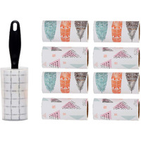 Store 2508 Lint Roller With Cover (60 Sheet) + 8 Refills (60 Sheets Each), One Sticky Lint Roller With 60 Sheets
