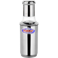 Maru Stainless Steel Oil Bottle For Cooking 350Ml, Leakproof Designed Small Oil Container For Easy Storing&Instant Pouring With Easy-Removeable Nozzle From Can, One-Handed Grip For Effortless Cooking