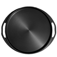Dynamic Cookwares Pre-Seasoned Even Matt Finish Cast Iron Dosa Tawa | 12.5 Inch/32.80 Cm | 100% Pure & Toxin-Free Naturally Nonstick Cast Iron Dosa/Roti/Pizza Tawa | Induction Compatible