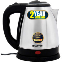 Ibell Castor Ctek15M Premium 1.5 Litre Stainless Steel Electric Kettle,1500 Watts Auto Cut-Off Feature,Silver
