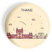 Dhcrafts Fridge Magnet Brown Color Thane Glossy Finish Design Pack Of 1