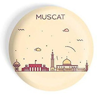 Dhcrafts Fridge Magnet Brown Color Muscat Glossy Finish Design Pack Of 1
