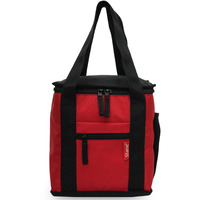 Sfane Red 9.50 Inches Lunch Bag - Compact, Easy Wash, Smooth Zipper & Lightweight - Tote Bag & Container, Lunch Bag For Men, Women, Adults