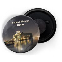 Dhcrafts Fridge Magnet Multicolor Famous Tourist Place National Museum Qatar Glossy Finish Design Pack Of 1