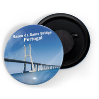 Dhcrafts Fridge Magnet Multicolor Famous Tourist Place Vasco Da Gama Bridge Portugal Glossy Finish Design Pack Of 1