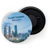 Dhcrafts Fridge Magnet Multicolor Famous Tourist Place Kuala Lumpur Malaysia D1 Glossy Finish Design Pack Of 1