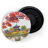 Dhcrafts Fridge Magnet Multicolor Famous Tourist Place Hyangwonjeong Pavilion Seoul South Korea Glossy Finish Design Pack Of 1