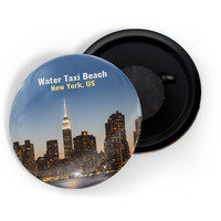 Dhcrafts Fridge Magnet Multicolor Famous Tourist Place Water Taxi Beach New York, United States Glossy Finish Design Pack Of 1