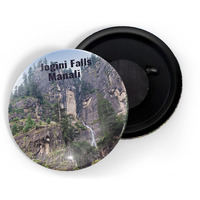 Dhcrafts Fridge Magnet Multicolor Famous Tourist Place Jogini Falls Manali Glossy Finish Design Pack Of 1