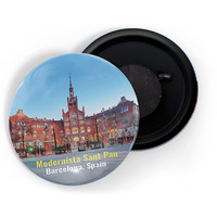 Dhcrafts Fridge Magnet Multicolor Famous Tourist Place Modernista Sant Pau Barcelona Spain Glossy Finish Design Pack Of 1