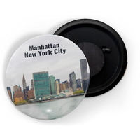 Dhcrafts Fridge Magnet Multicolor Famous Tourist Place Manhattan New York City D1 Glossy Finish Design Pack Of 1