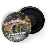 Dhcrafts Fridge Magnet Multicolor Famous Tourist Place Parc Monceau Paris France Glossy Finish Design Pack Of 1