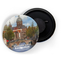 Dhcrafts Fridge Magnet Multicolor Famous Tourist Place Romantic Canal Amsterdam Glossy Finish Design Pack Of 1