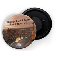 Dhcrafts Fridge Magnet Multicolor Famous Tourist Place Bellagio Hotel & Casino Las Vegas United States D1 Glossy Finish Design Pack Of 1