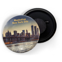 Dhcrafts Fridge Magnet Multicolor Famous Tourist Place Manhattan New York City D3 Glossy Finish Design Pack Of 1