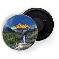 Dhcrafts Fridge Magnet Multicolor Famous Tourist Place Pokhara Nepal Glossy Finish Design Pack Of 1