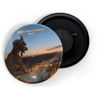 Dhcrafts Fridge Magnet Multicolor Famous Tourist Place Notre Dame Chimera Paris Glossy Finish Design Pack Of 1