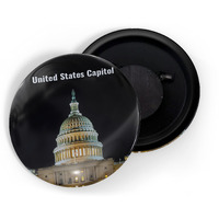 Dhcrafts Fridge Magnet Multicolor Famous Tourist Place United States Capitol Glossy Finish Design Pack Of 1
