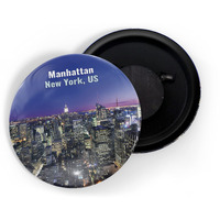 Dhcrafts Fridge Magnet Multicolor Famous Tourist Place Manhattan New York, Us D2 Glossy Finish Design Pack Of 1