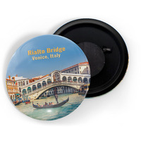 Dhcrafts Fridge Magnet Multicolor Famous Tourist Place Rialto Bridge Venice Italy Glossy Finish Design Pack Of 1