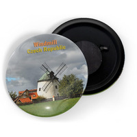 Dhcrafts Fridge Magnet Multicolor Famous Tourist Place Windmill Czech Republic Glossy Finish Design Pack Of 1