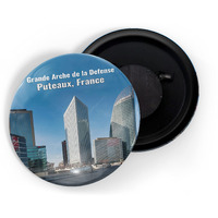 Dhcrafts Fridge Magnet Multicolor Famous Tourist Place Grande Arche De La Defense Puteaux, France D2 Glossy Finish Design Pack Of 1