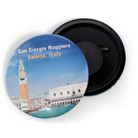 Dhcrafts Fridge Magnet Multicolor Famous Tourist Place San Giorgia Maggiore Venice, Italy D2 Glossy Finish Design Pack Of 1