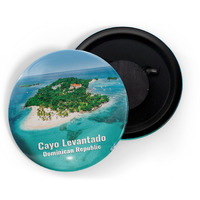 Dhcrafts Fridge Magnet Multicolor Famous Tourist Place Cayo Levantado Dominican Republic Glossy Finish Design Pack Of 1