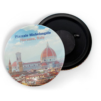 Dhcrafts Fridge Magnet Multicolor Famous Tourist Place Piazzale Michelangelo Florence, Italy Glossy Finish Design Pack Of 1