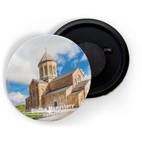 Dhcrafts Fridge Magnet Multicolor Famous Tourist Place Bodbe Monastery Sighnaghi Glossy Finish Design Pack Of 1