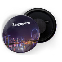 Dhcrafts Fridge Magnet Multicolor Famous Tourist Place Singapore D6 Glossy Finish Design Pack Of 1